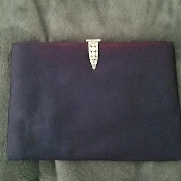 Bags | Vintage Coblentz Original Navy Satin Clutch | Poshmark